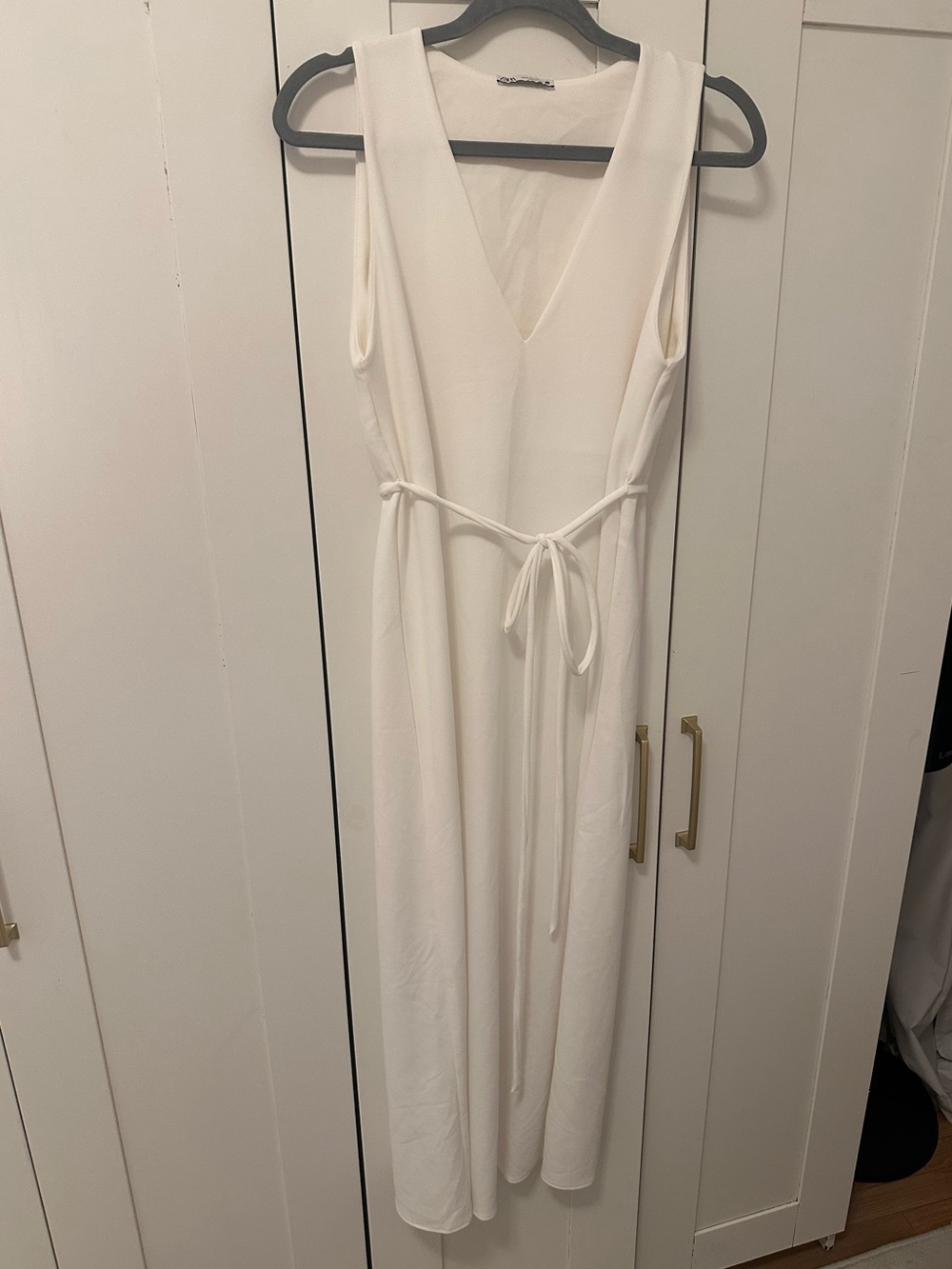Zara white midi dress